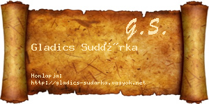 Gladics Sudárka névjegykártya